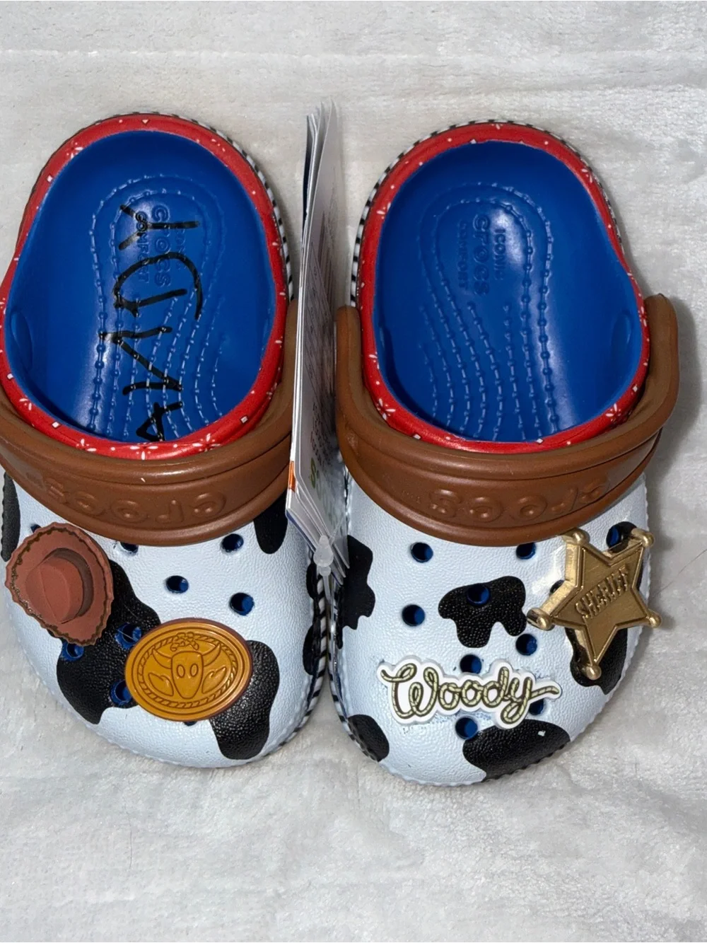 Crocs x Toy Story Woody Classic Clog Toddler C5 Disney Pixar NWT 209470-4GX